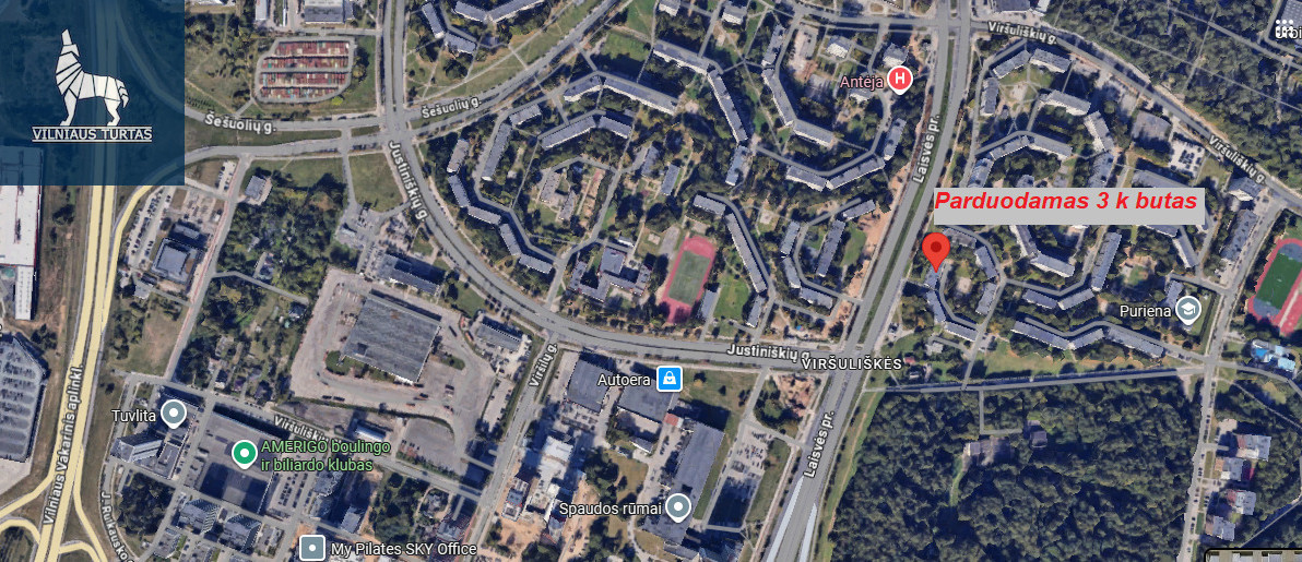 Parduodamas butas Tujų g., Viršuliškės, Vilniaus m., Vilniaus m. sav., 63 m2 ploto, 3 kambariai 23