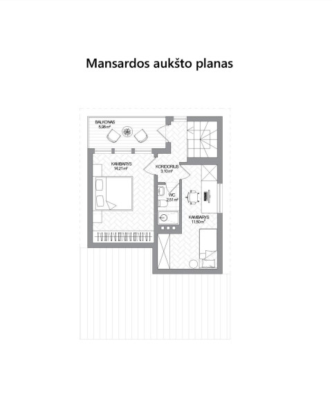 Parduodamas namas Akmenos g., Kulautuvos mstl., Kauno r. sav., 120 m² ploto 4 kambariai 18