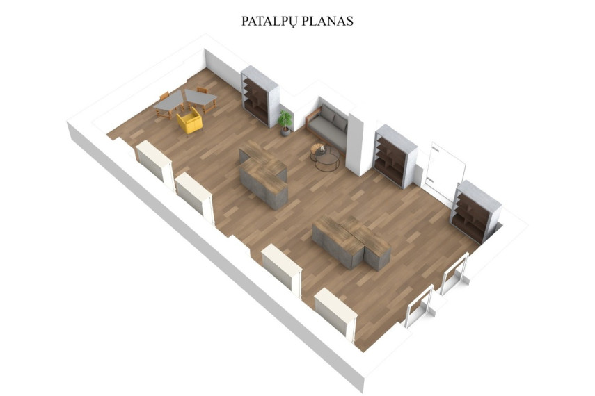 Parduodamos administracinės, kitos paskirties, maitinimo, paslaugų, prekybos, sandėliavimo patalpos Švitrigailos g., Vilniaus m., Vilniaus m. sav., 97 m2 ploto 8