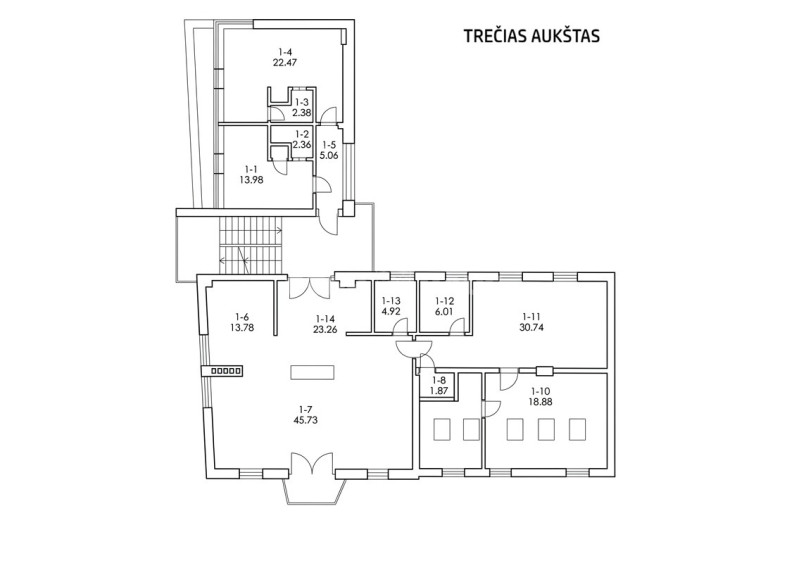 Nuomojamos administracinės patalpos S. Šimkaus g., Centras, Klaipėdos m., Klaipėdos m. sav., 834.49 m2 ploto 29