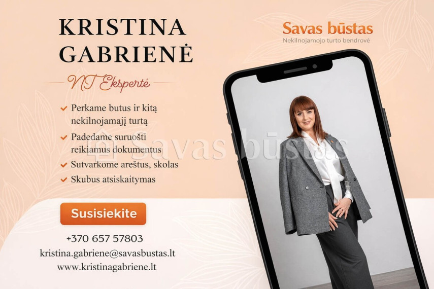 Nuomojamas butas Radviliškio g., Šiaulių m., Šiaulių m. sav., 50 m2 ploto, 2 kambariai 23