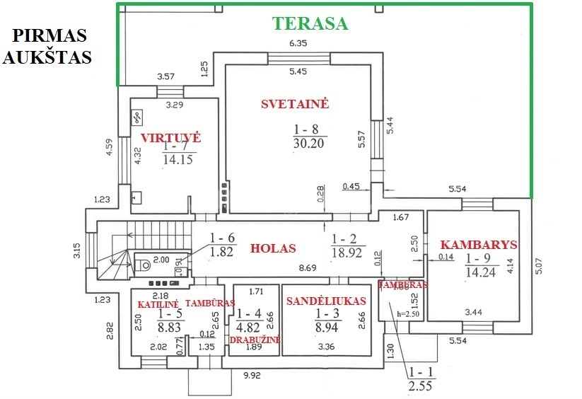 Parduodamas namas Nausodės g., Navaršonių k., Panevėžio r. sav., 182 m2 ploto, 2 aukštai 17