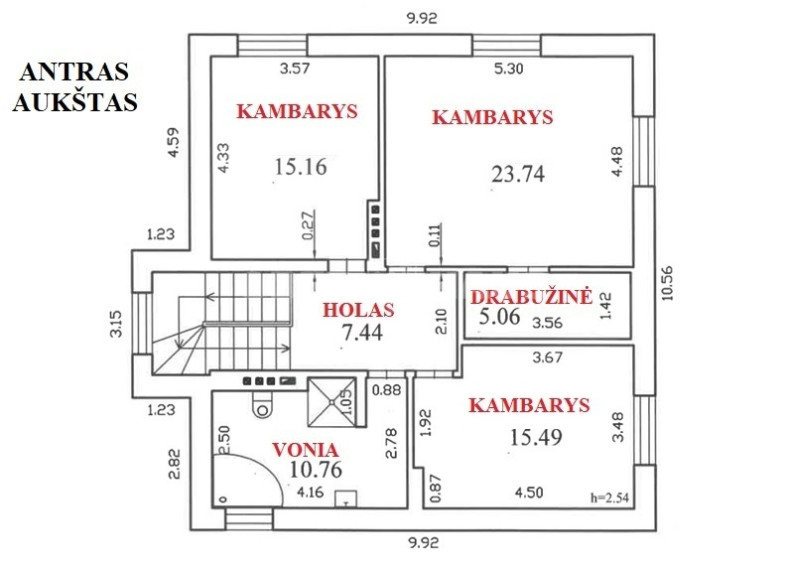 Parduodamas namas Nausodės g., Navaršonių k., Panevėžio r. sav., 182 m2 ploto, 2 aukštai 18