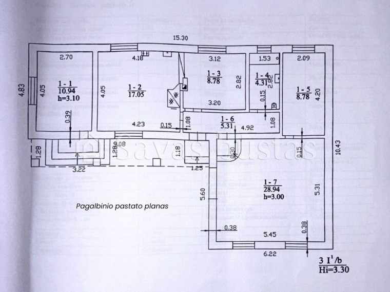 Parduodamas namas Sedos g., Spurganų k., Mažeikių r. sav., 252.96 m2 ploto, 2 aukštai 22