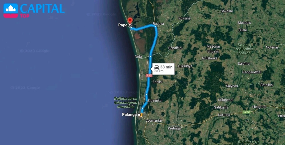 Parduodamas sklypas Papėje 63.89 a ploto 9
