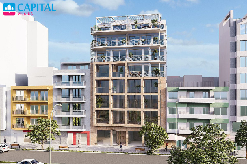1 miegamojo 58 kv. m.butas su virtuvės baldais ir buitine technika, už  214 000€!  1