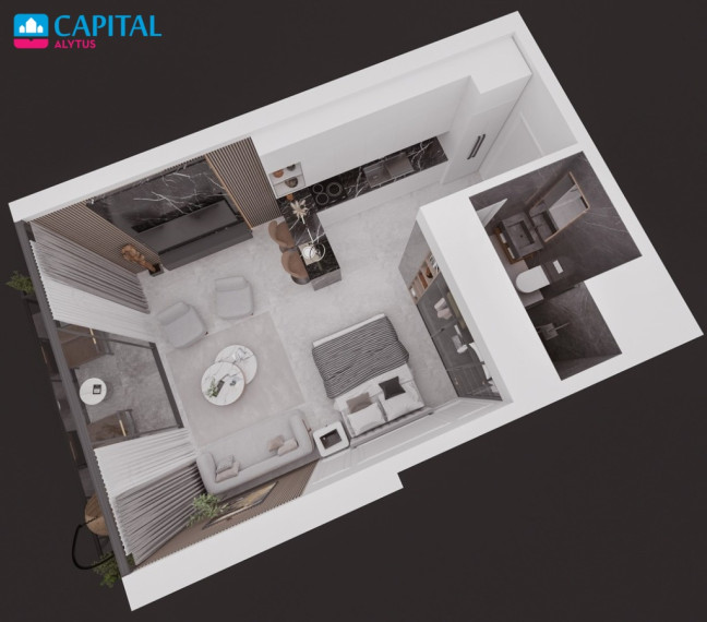 Parduodami STUDIO tipo apartamentai Šiaurės Kipre 21