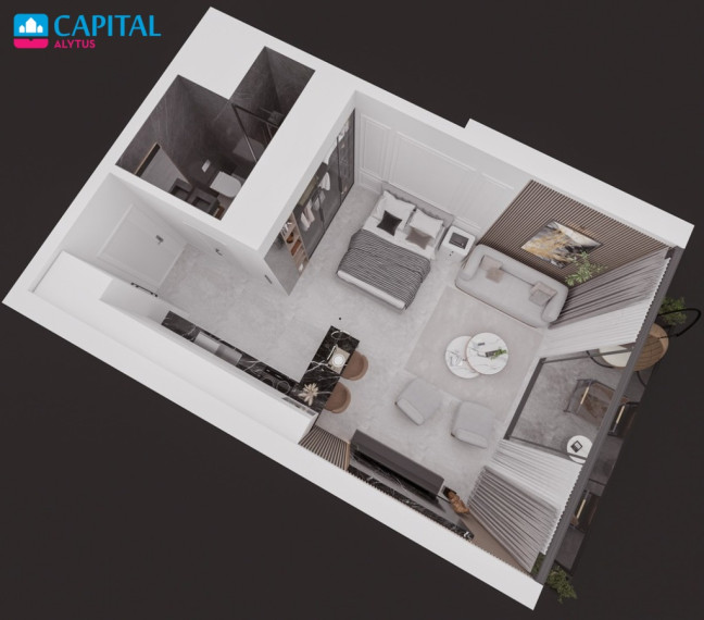 Parduodami STUDIO tipo apartamentai Šiaurės Kipre 22