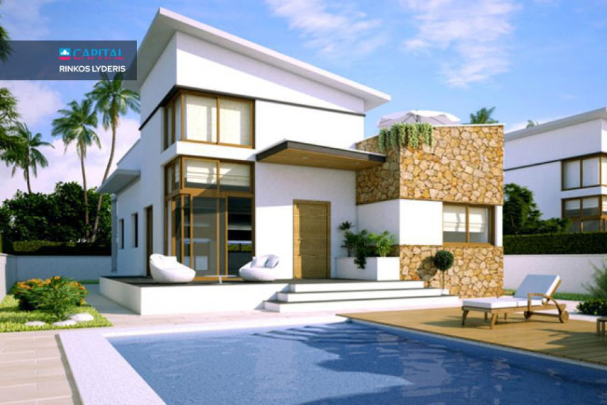 Šiuolaikiško stiliaus įrengtos vilos su nuosavu baseinu už 375 000 eur!  11