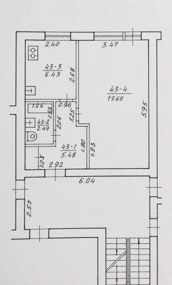 Parduodamas butas Ratnyčios g., Šnipiškės, Vilniaus m., Vilniaus m. sav., 34 m2 ploto, 1 kambariai 8