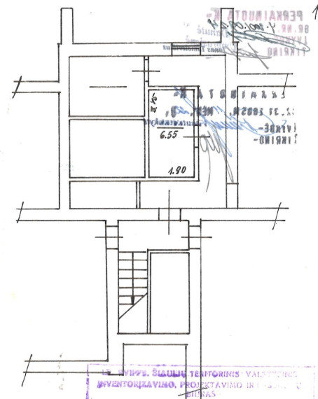 Parduodamas butas Mindaugo g., Pakruojo m., Pakruojo r. sav., 53.66 m2 ploto, 2 kambariai 24