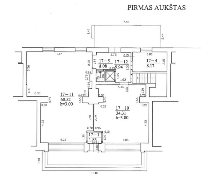 Parduodamos administracinės patalpos Vytenio g., Naujamiestis, Vilniaus m., Vilniaus m. sav., 174.23 m2 ploto 14