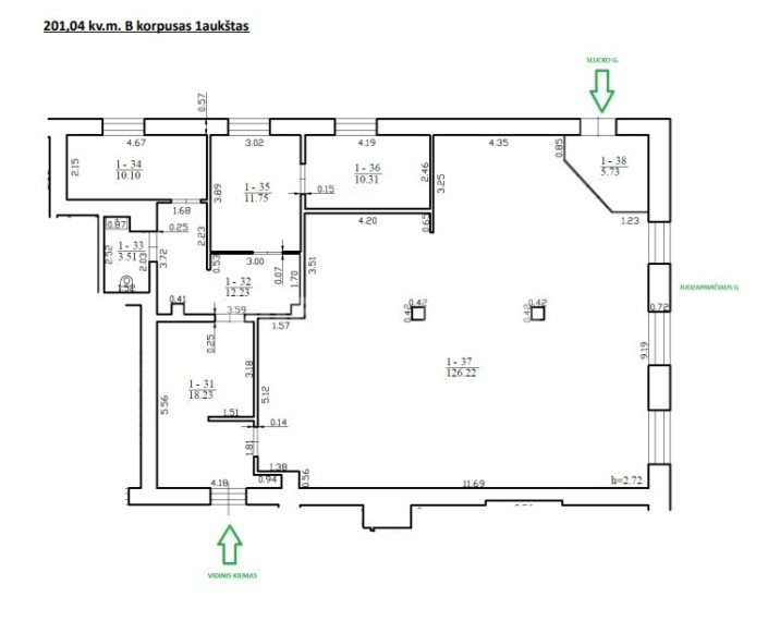 Nuomojamos kitos paskirties patalpos A. Juozapavičiaus g. , Šnipiškės, Vilniaus m., Vilniaus m. sav., 201 m2 ploto 8