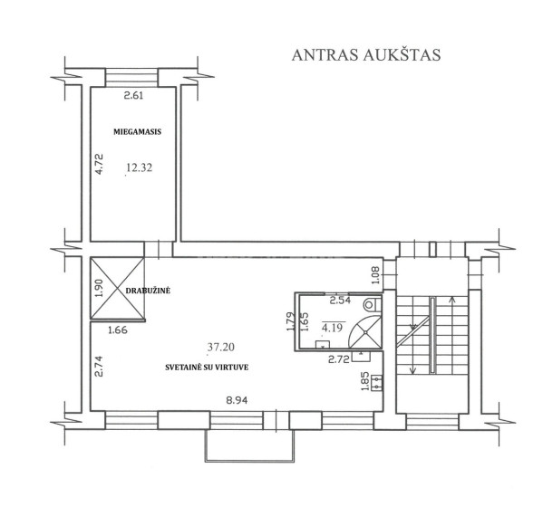 Parduodamas butas Nevėžio g. , Centras, Panevėžio m., Panevėžio m. sav., 54 m2 ploto, 2 kambariai 14