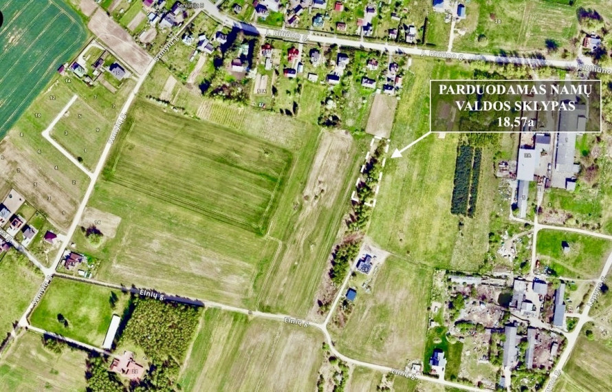 Parduodamas  sklypas Elnių g., Samylų k., Kauno r. sav., 18.57 a ploto 2