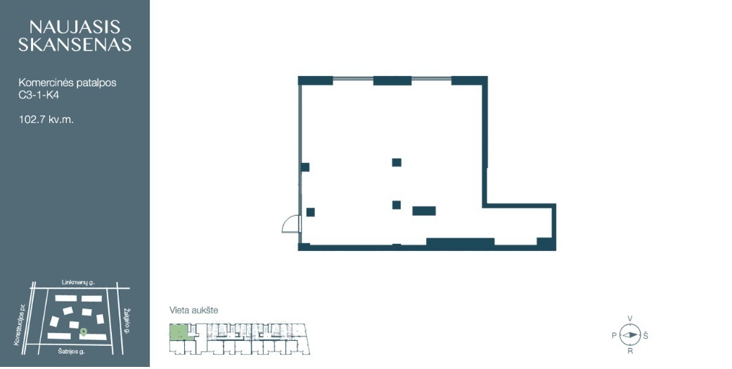 Parduodamos administracinės, maitinimo patalpos Šatrijos g. , Šnipiškės, Vilniaus m., Vilniaus m. sav., 102.7 m2 ploto 8