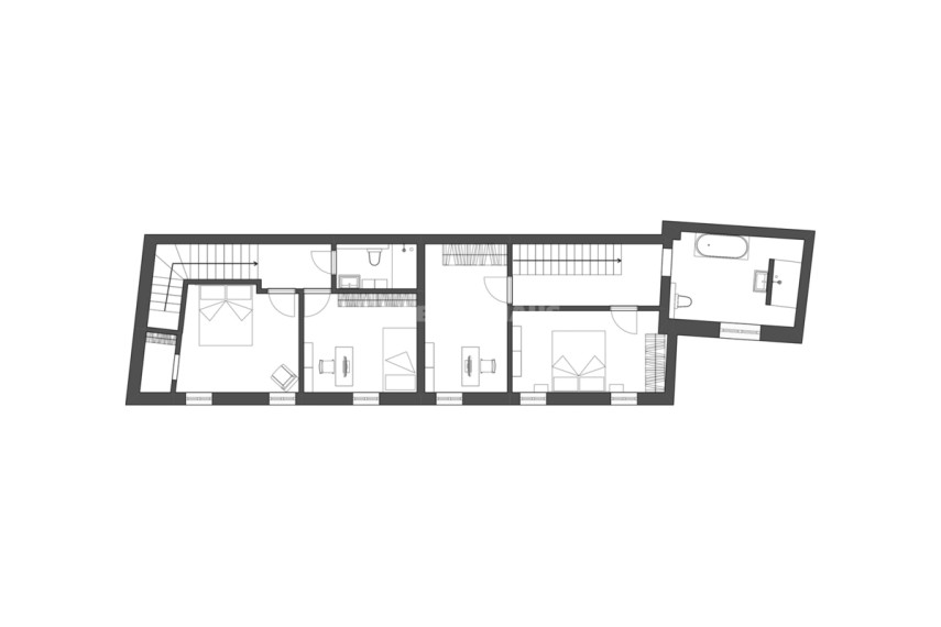 Parduodamas namas Aušros Vartų g., Senamiestis, Vilniaus m., Vilniaus m. sav., 156 m2 ploto, 2 aukštai 3