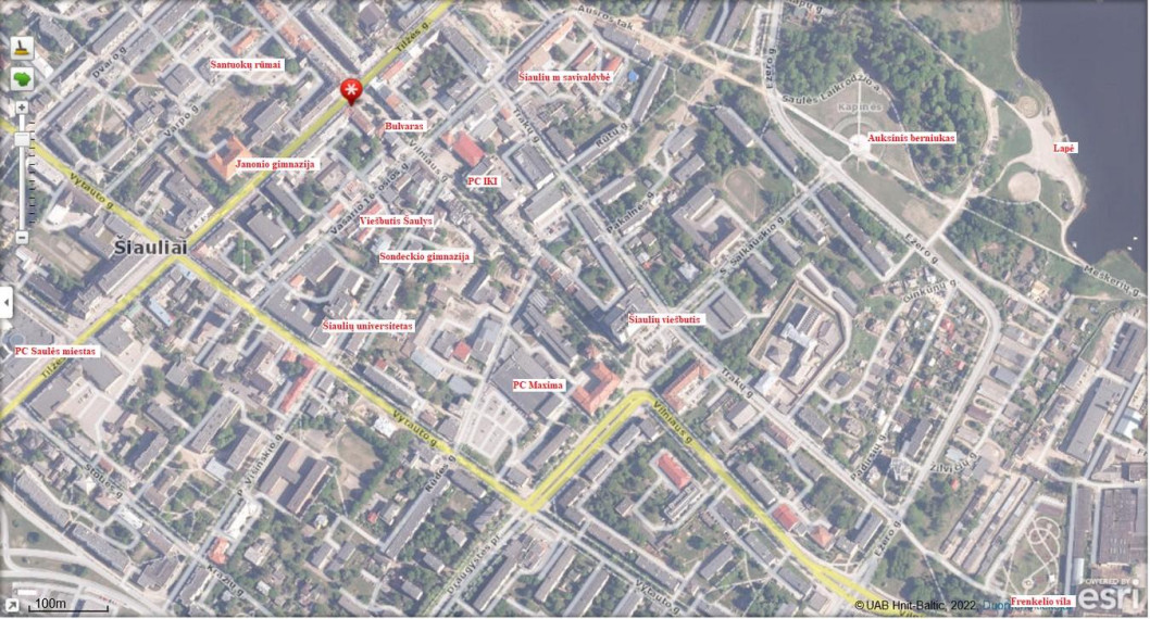 Parduodamas butas Vilniaus g., Centras, Šiaulių m., Šiaulių m. sav., 55.3 m² ploto 2 kambariai 24