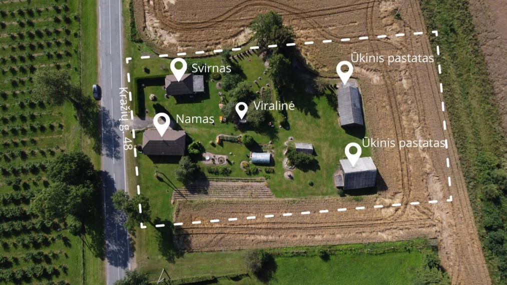 Parduodamas namas Kražių g., Želvių k., Kelmės r. sav., 69.2 m2 ploto, 1 aukštai 16