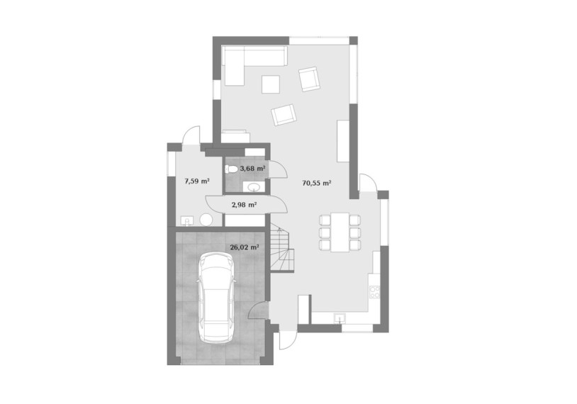 Parduodamas namas Tylos g., Šakių k., Kauno r. sav., 190.65 m2 ploto, 2 aukštai 33
