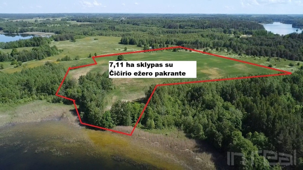 Parduodamas 7,11 ha sklypas Zarasų raj., Meiriškėlių k., prie didžiulio Čičirio ežero 1