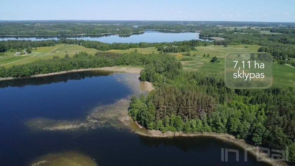 Parduodamas 7,11 ha sklypas Zarasų raj., Meiriškėlių k., prie didžiulio Čičirio ežero 2