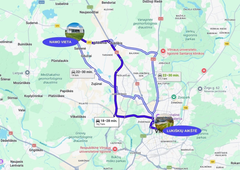Parduodamas namas Narcizų g., Saldenės k., Vilniaus r. sav., 126.5 m2 ploto, 1 aukštai 30