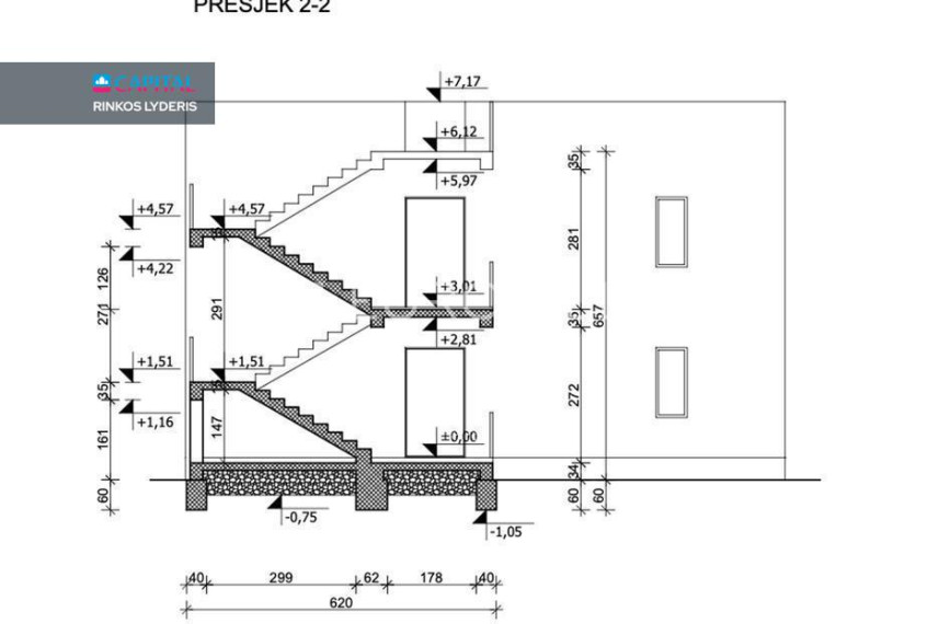 Parduodamas namas Alojzija Stepinca 41 , 228.10 kv.m ploto, 2 Floors 5