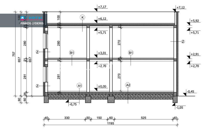 Parduodamas namas Alojzija Stepinca 41 , 228.10 kv.m ploto, 2 Floors 6