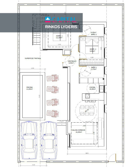 Parduodamas namas Calle Rio Ulla 11 , 94.00 kv.m ploto,  Floors 7