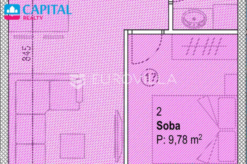 Parduodamas butas Ulica Ante Starčevića 2 , 53.00 kv.m ploto, 1 kambariai 4