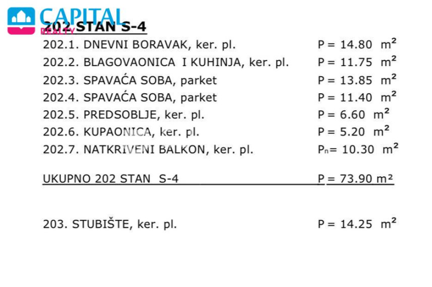 Parduodamas butas Put Kolana 3 , 76.90 kv.m ploto, 2 kambariai 9