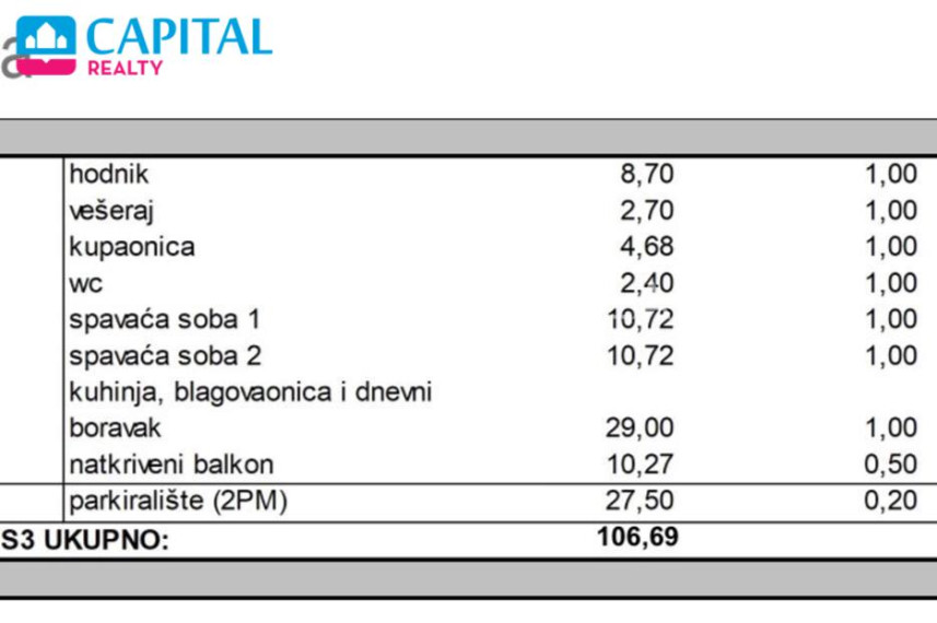 Parduodamas butas Kožinska cesta 13 , 74.06 kv.m ploto, 2 kambariai 15