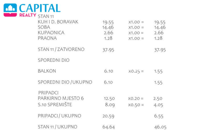 Parduodamas butas Ulica Brune Bušića 41G , 46.05 kv.m ploto, 1 kambariai 15