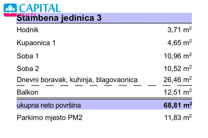Parduodamas butas Ulica Ante Starčevića 2 , 63.00 kv.m ploto, 2 kambariai 23