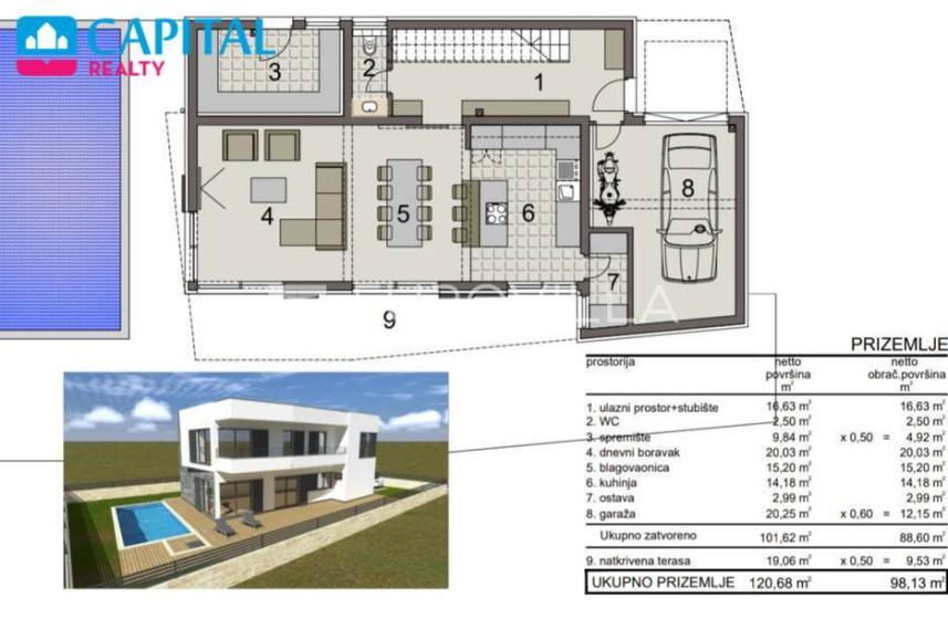 Parduodamas namas Ulica Ivana Mornara 1 , 245.22 kv.m ploto, 2 aukštai 9
