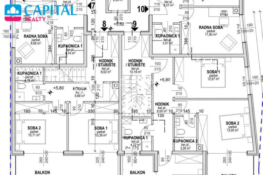 Parduodamas butas Ulica Stjepana Radića 92 , 122.67 kv.m ploto, 3 kambariai 15
