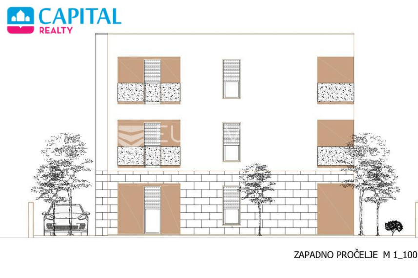 Parduodamas butas Ulica 43. istarske divizije 93 , 93.10 kv.m ploto, 3 kambariai 3