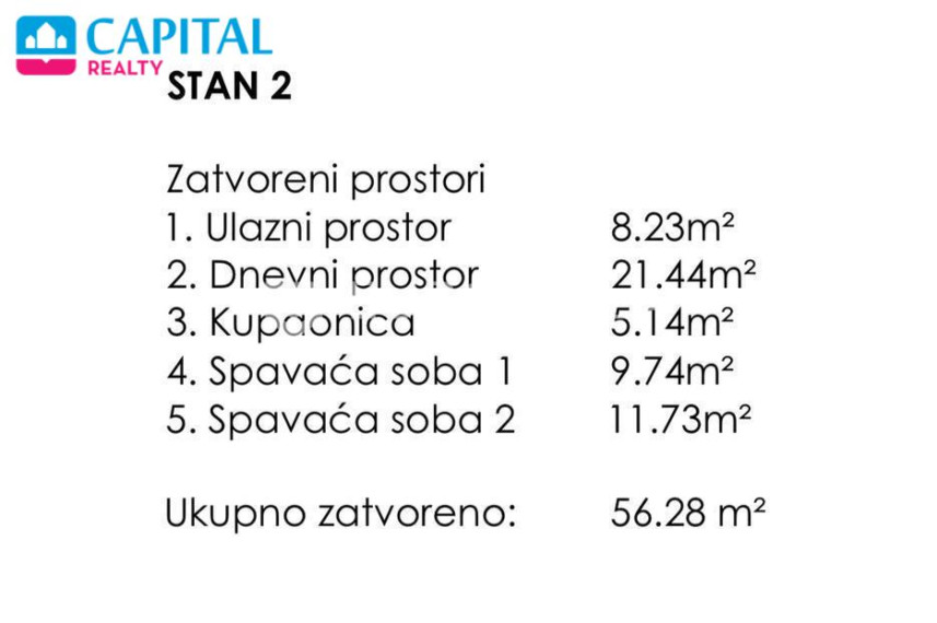 Parduodamas butas Cesta Doktor Franje Tuđmana 746 , 59.22 kv.m ploto, 2 kambariai 11