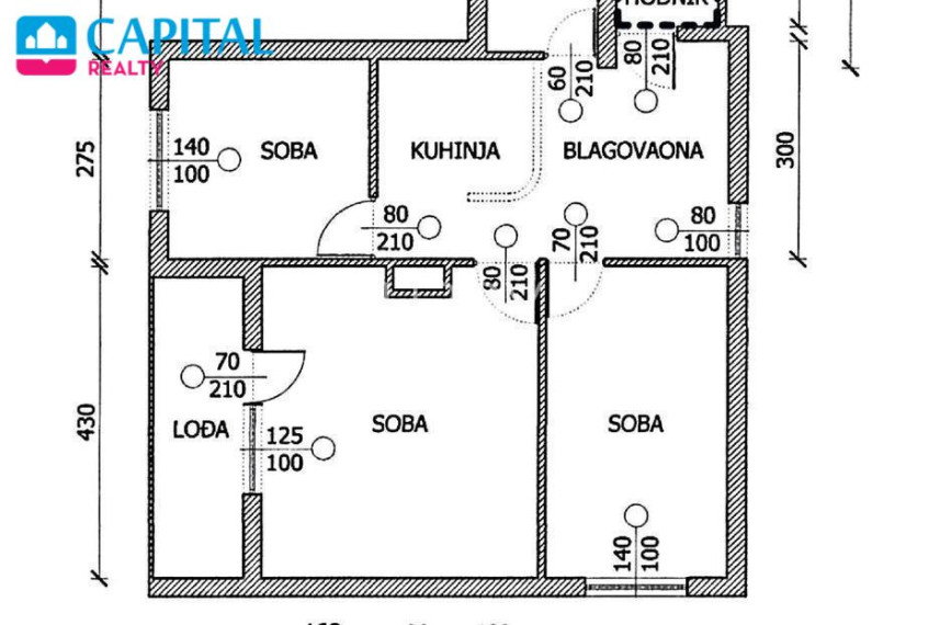Parduodamas butas Tomasinijeva ulica 15 , 57.50 kv.m ploto, 2 kambariai 16