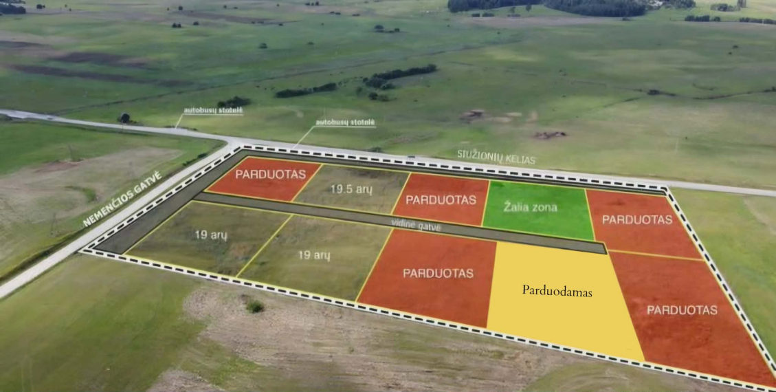Parduodamas sklypas Nemenčios g., Pakryžės k. dal., Vilniaus r. sav., 17.50 a ploto 2