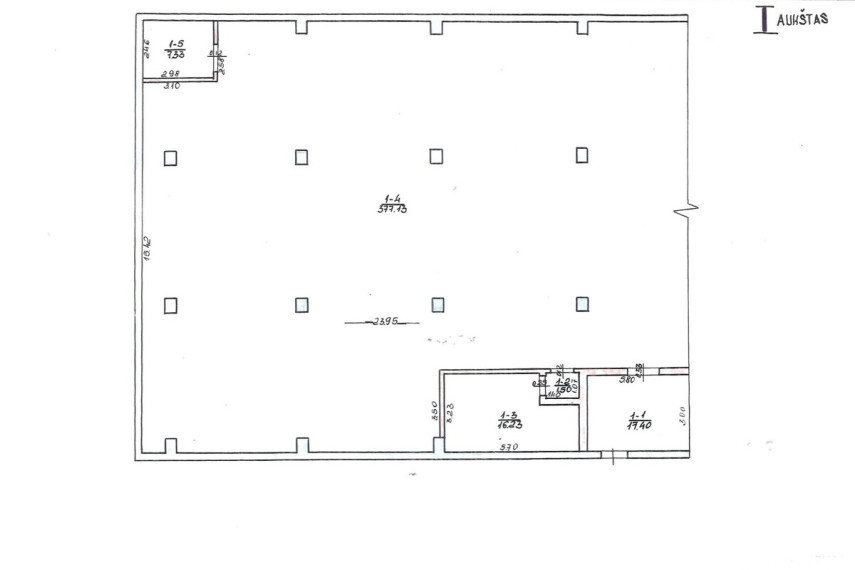 Parduodamos administracinės, gamybinės, sandėliavimo patalpos Žemdirbių g., Utenos r. sav., 5118.7 m2 ploto 15