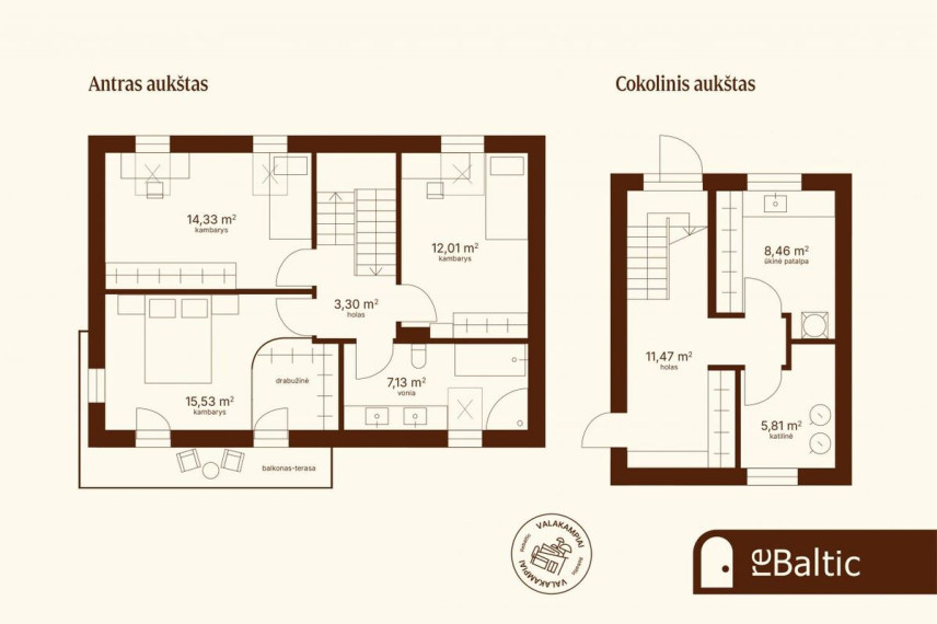 Parduodamas namas Vaidilutės g., Vilniaus m., Vilniaus m. sav., 135.13 m2 ploto, 3 aukštai 28