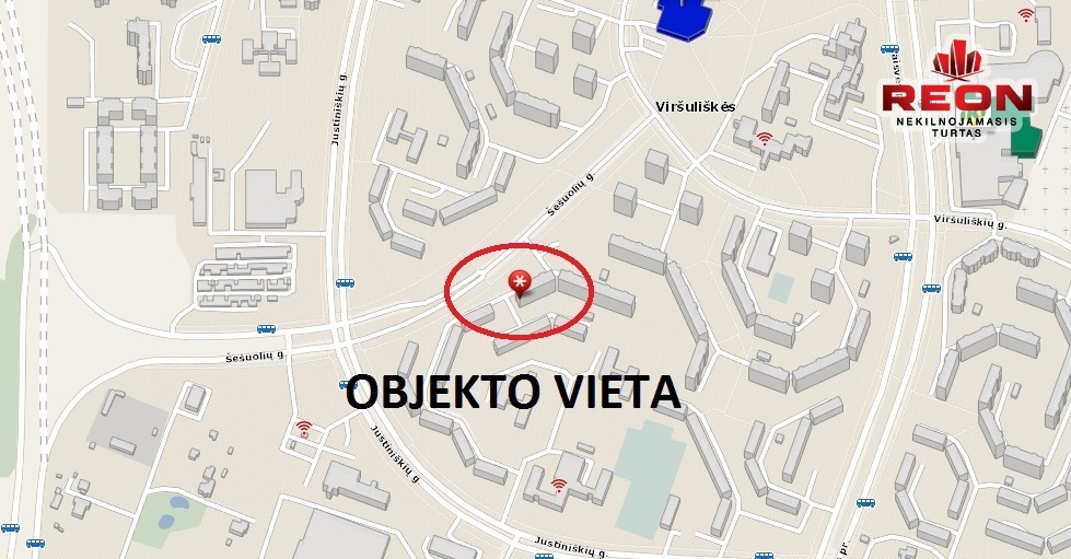 Parduodamas butas Šešuolių g., Viršuliškės, Vilniaus m., Vilniaus m. sav., 34 m2 ploto, 1 kambariai 13