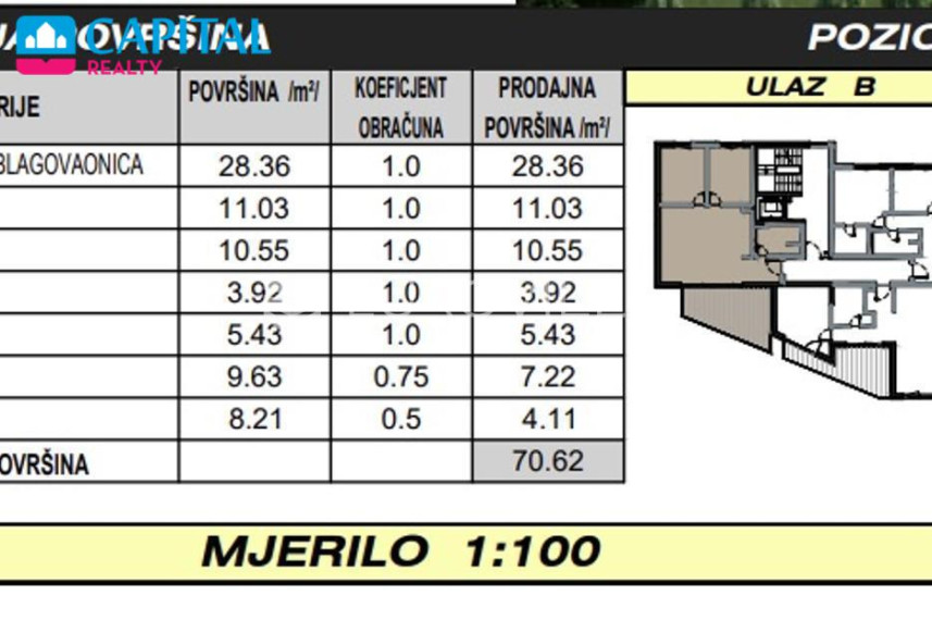 Parduodamas butas Ulica Stjepana Ivičevića 1A , 70.62 kv.m ploto, 2 kambariai 4