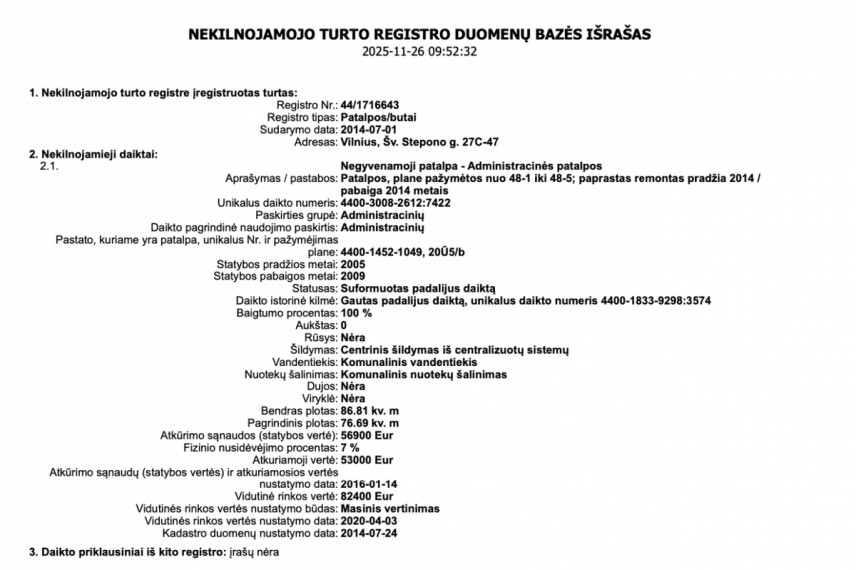 Parduodamos administracinės patalpos Šv. Stepono g., Vilniaus m., Vilniaus m. sav., 90 m2 ploto 18