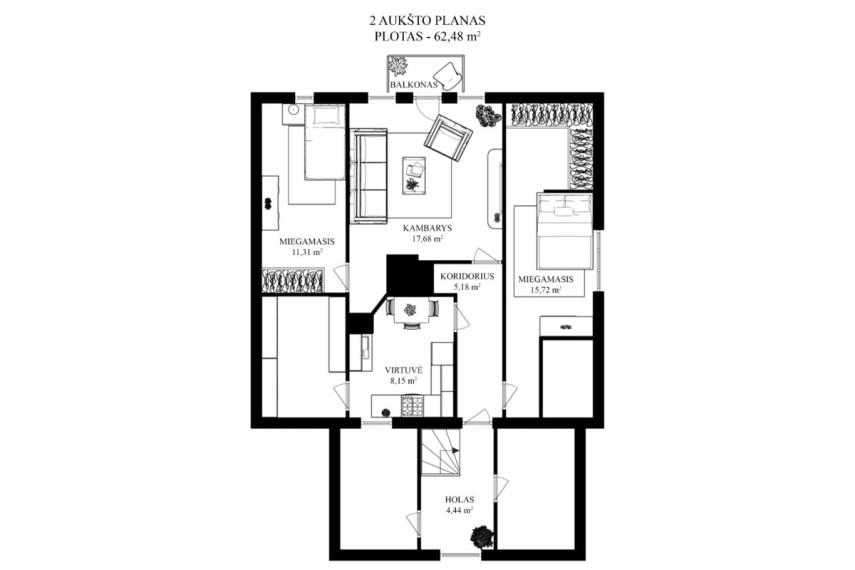 Parduodamas namas Naručio g., Vilniaus m., Vilniaus m. sav., 116.21 m2 ploto, 2 aukštai 5