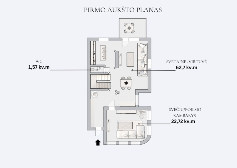 Parduodamas namas Žirgo g., Vilniaus m., Vilniaus m. sav., 305 m2 ploto, 3 aukštai 37