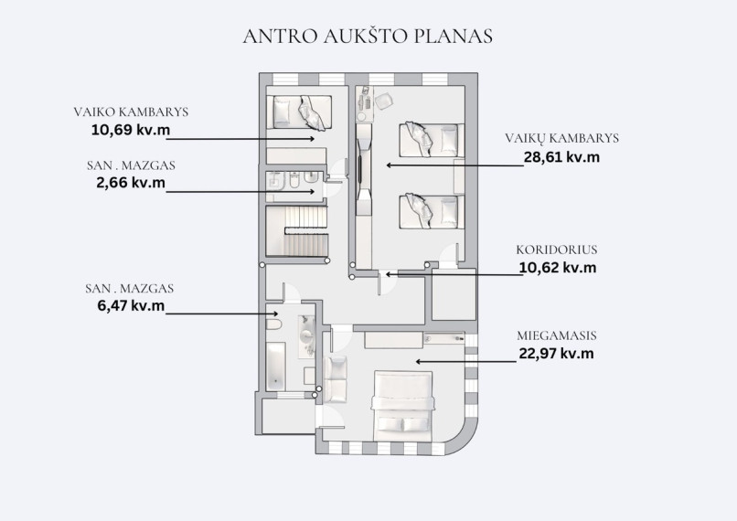 Parduodamas namas Žirgo g., Vilniaus m., Vilniaus m. sav., 305 m2 ploto, 3 aukštai 38