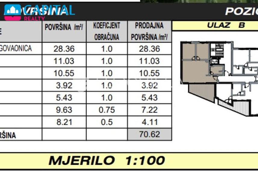 Parduodamas butas Ulica Stjepana Ivičevića 1A , 70.62 kv.m ploto, 2 kambariai 4